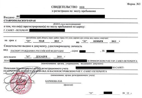 временная регистрация в Козьмодемьянске